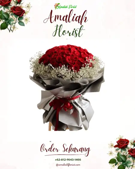 Buket Bunga Mustikajaya