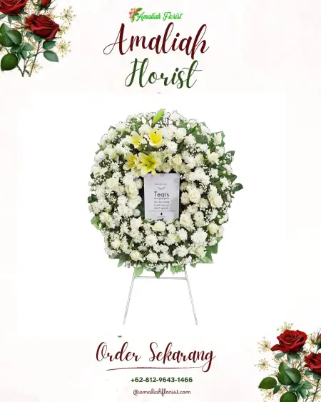 Krans Bunga Duka Mustikajaya